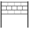 Tête de lit métal noir 80 cm 