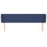 Tête de lit avec oreilles Bleu 183x23x78/88 cm Tissu 