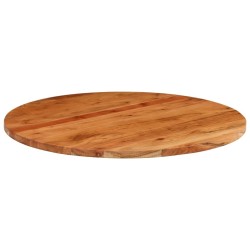 Dessus de table Ø70x3,8 cm rond bois massif d'acacia 