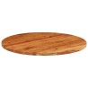 Dessus de table Ø70x3,8 cm rond bois massif d'acacia 
