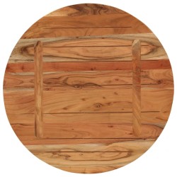 Dessus de table Ø70x3,8 cm rond bois massif d'acacia 