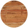Dessus de table Ø70x3,8 cm rond bois massif d'acacia 