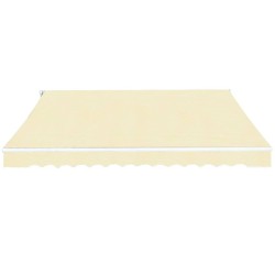 Auvent pliable manuel 400 cm Crème 