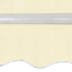 Auvent pliable manuel 400 cm Crème 