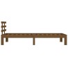 Cadre de lit sans matelas marron miel bois massif 100x200 cm 