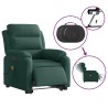 Fauteuil inclinable de massage électrique vert foncé velours 