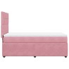 Sommier à lattes de lit avec matelas Rose 90x200 cm Velours 