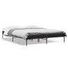 Cadre de lit sans matelas noir 150x200 cm 