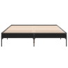 Cadre de lit sans matelas noir 150x200 cm 