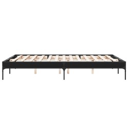 Cadre de lit sans matelas noir 150x200 cm 