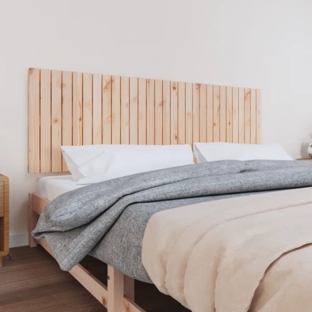 Tête de lit murale 185x3x60 cm Bois massif de pin 
