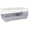 Cage pour petits animaux gris 100x53x46 cm PP et métal 
