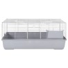 Cage pour petits animaux gris 100x53x46 cm PP et métal 