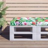 Coussin de palette multicolore 50x50x12 cm tissu 