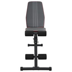 Banc de Poids Réglable Pliable 230 kg Acier Noir 