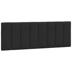 Lit avec matelas noir 140x190 cm velours 
