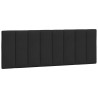 Lit avec matelas noir 140x190 cm velours 