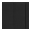 Lit avec matelas noir 140x190 cm velours 