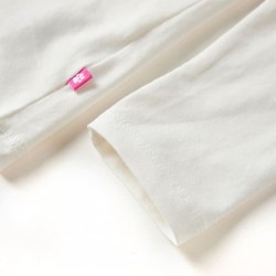 T-shirt pour enfants à manches longues écru 140 