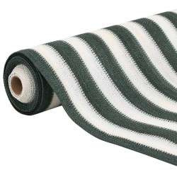 Filet brise-vue vert et blanc 1,5x10 m PEHD 75 g/m² 