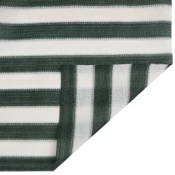 Filet brise-vue vert et blanc 1,5x10 m PEHD 75 g/m² 