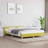Cadre de lit sans matelas vert 140x190 cm tissu 
