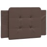 Coussin de tête de lit marron 80 cm similicuir 