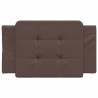 Coussin de tête de lit marron 80 cm similicuir 