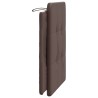 Coussin de tête de lit marron 80 cm similicuir 
