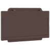 Coussin de tête de lit marron 80 cm similicuir 