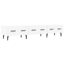 Meuble TV blanc 150x36x30 cm bois d'ingénierie 
