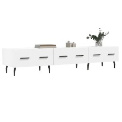 Meuble TV blanc 150x36x30 cm bois d'ingénierie 