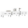 Meuble TV blanc 150x36x30 cm bois d'ingénierie 