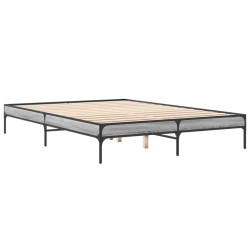 Cadre de lit sans matelas sonoma gris 150x200 cm 