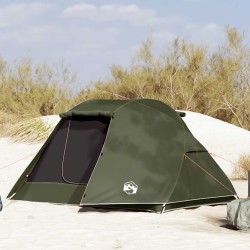 Tente de pêche 3 personnes vert olive imperméable 