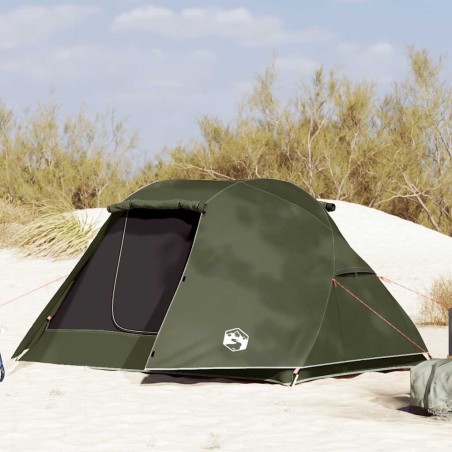 Tente de pêche 3 personnes vert olive imperméable 