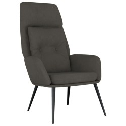 Chaise de relaxation Gris foncé Similicuir daim 
