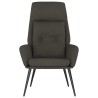 Chaise de relaxation Gris foncé Similicuir daim 