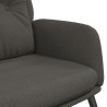 Chaise de relaxation Gris foncé Similicuir daim 