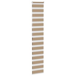 Store zèbre marron sable largeur du tissu 35,9 cm polyester 