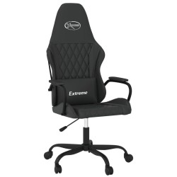 Chaise de jeu de massage noir similicuir 
