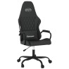 Chaise de jeu de massage noir similicuir 