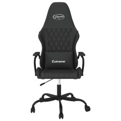Chaise de jeu de massage noir similicuir 