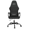 Chaise de jeu de massage noir similicuir 