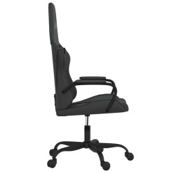 Chaise de jeu de massage noir similicuir 