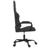 Chaise de jeu de massage noir similicuir 