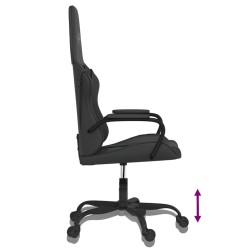 Chaise de jeu de massage noir similicuir 