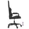 Chaise de jeu de massage noir similicuir 