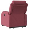 Fauteuil inclinable de massage électrique Rouge bordeaux Tissu 