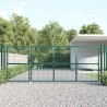 Portal de jardin maille vert 350x175 cm acier galvanisé 